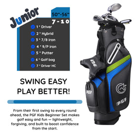PGF Gold TP JR grip close-up for comfortable, secure hold