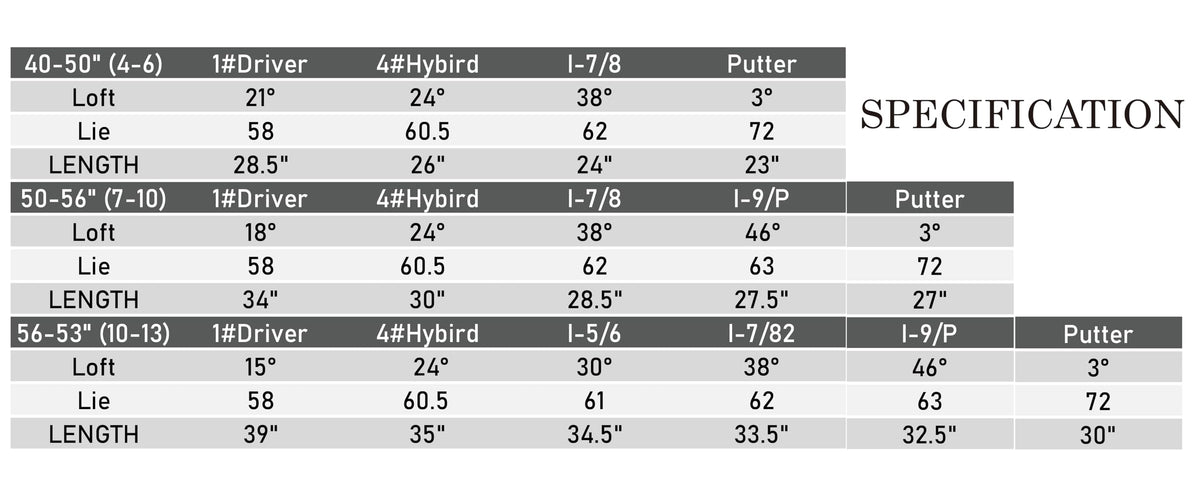 PGF Gold TP JR premium finish and tour-inspired look.