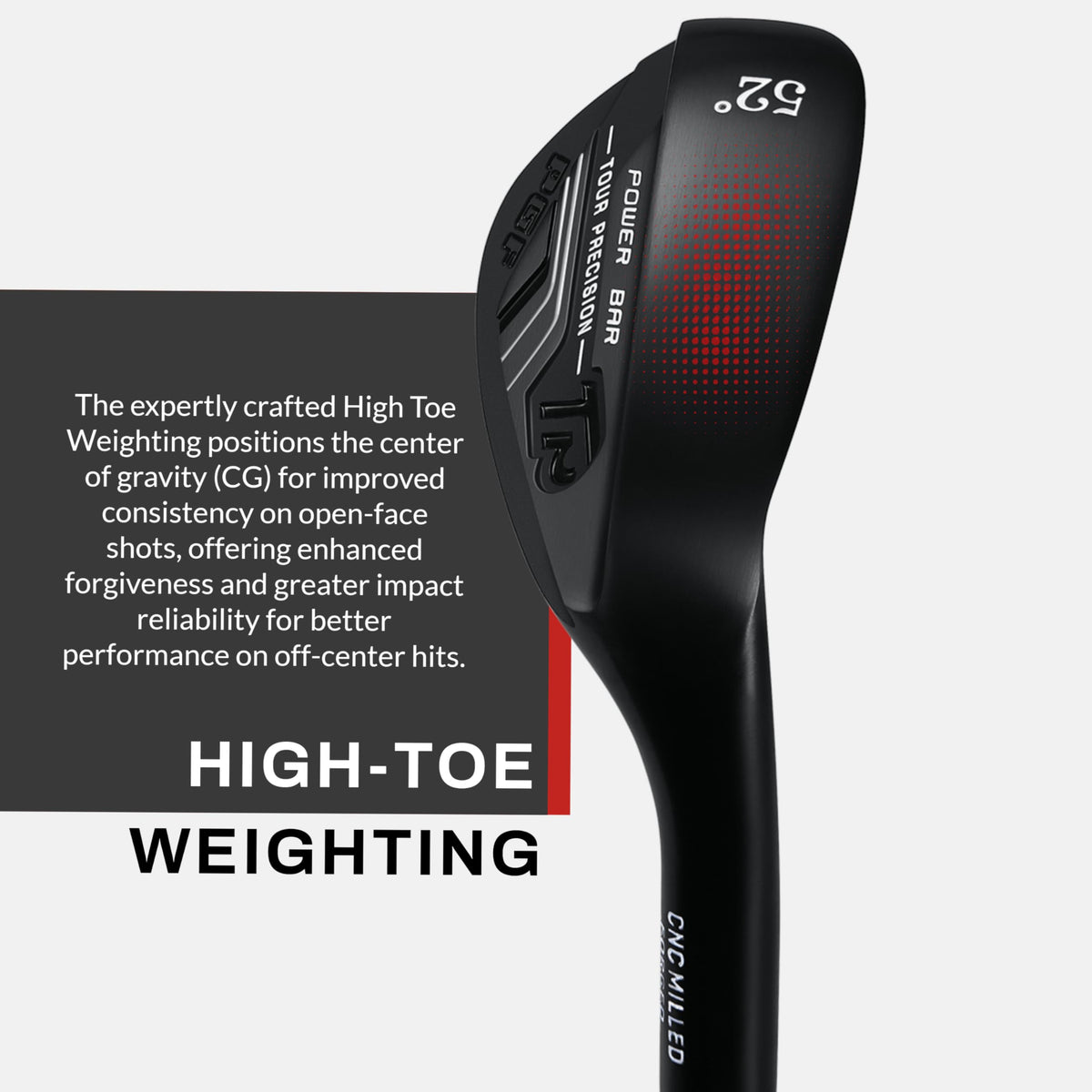 PGF Gold TP Black Stainless finish on a modern wedge