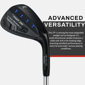 PGF Gold TP forged carbon steel face close-up highlighting feel