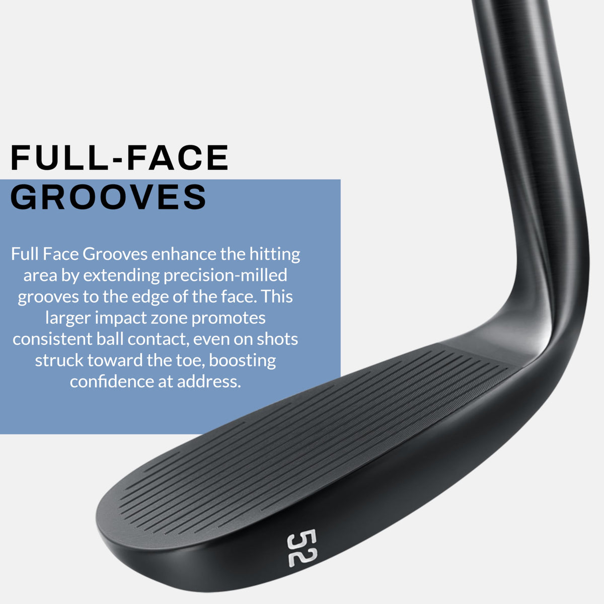 PGF Mustang full-face grooves support consistent spin from rough or fringe.