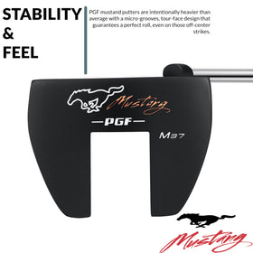 PGF Mustang M37 heavier weight improves balance and stroke feel.