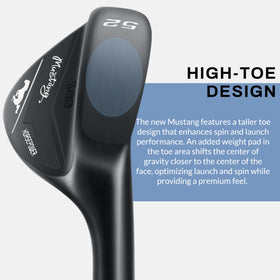 PGF Mustang high-toe design boosts confidence on challenging lies around greens.