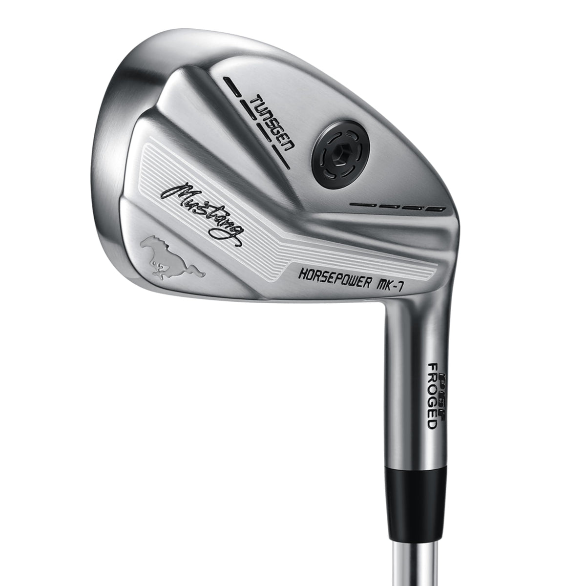PGF Mustang Horsepower Pro driving iron front view for confident long-iron accuracy