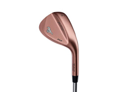 PGF Mustang sand wedge milled sole promotes clean turf interaction on bunker lies.