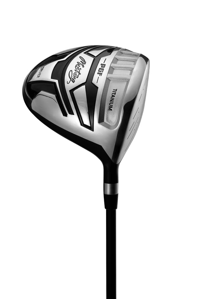 PGF Titanium golf driver right-handed with graphite shaft for improved control on the course