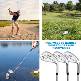 PGM 3-Club Wedge Full-Face Grooves maximize spin and stopping power.