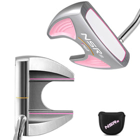 PGM 33-inch women’s right-handed putter with headcover protects the club during travel.