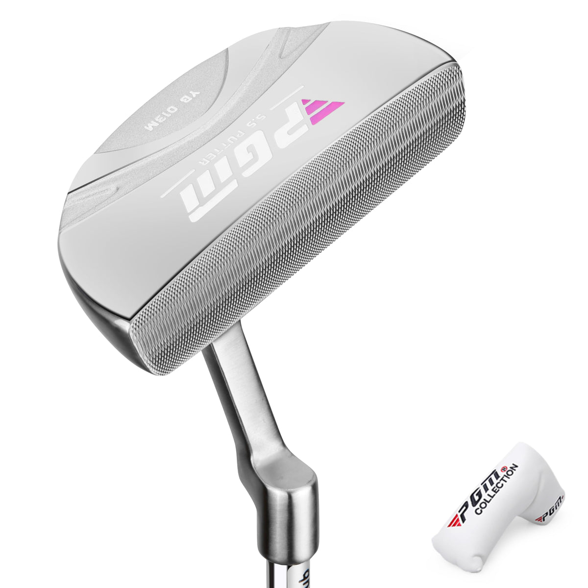 PGM 33in womens putter with oversized grip for stable, relaxed strokes.