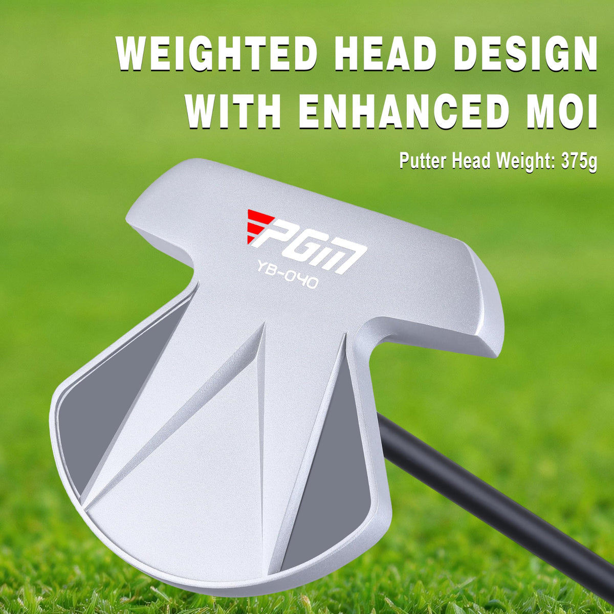 PGM 34 graphite shaft lightens the setup for smoother pace control.