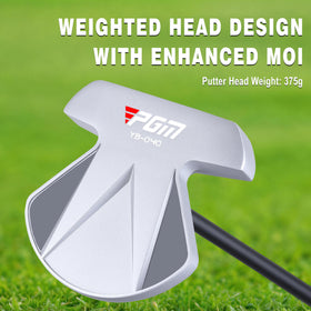 PGM 34 graphite shaft lightens the setup for smoother pace control.