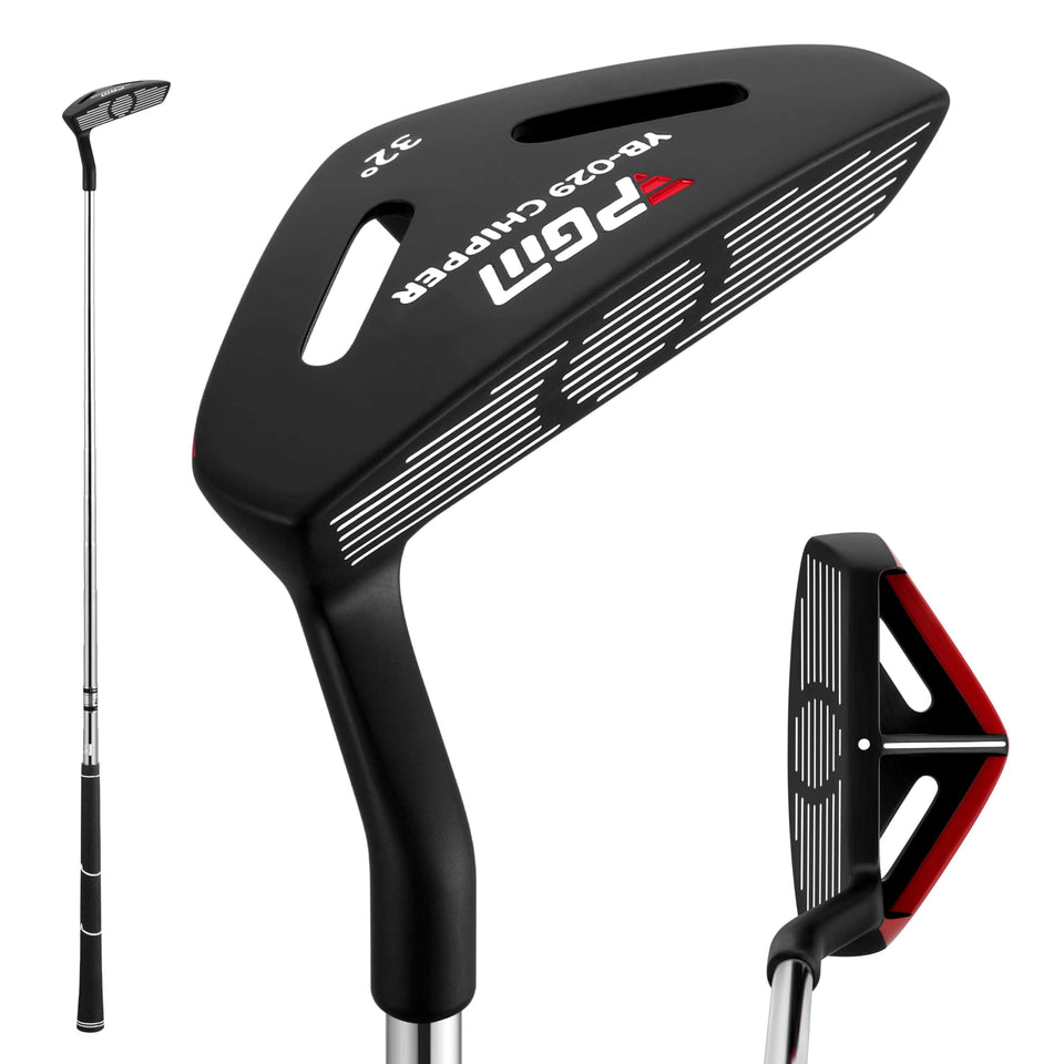 PGM 35-inch chipper with 32° loft enables precise bump-and-run around greens.