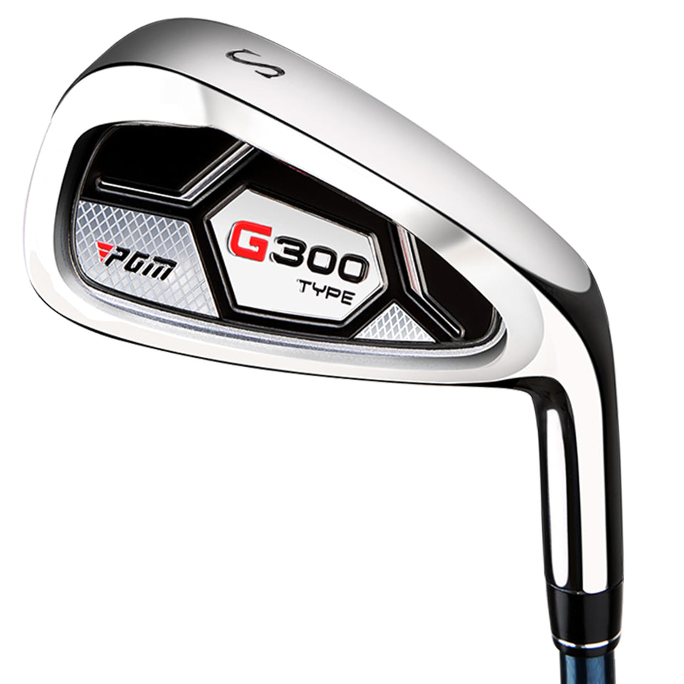 PGM 43° pitching wedge club head forgiving design promotes consistent contact.