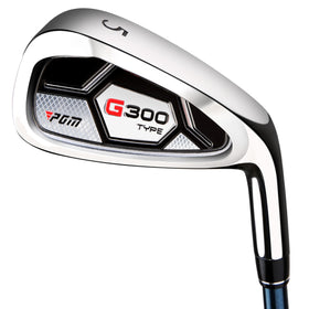 PGM 5 Iron right-handed head close-up showing forgiving cavity back design for consistent contact.