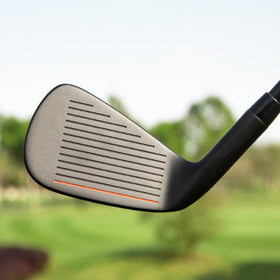 PGM 7 iron in hand demonstrates smooth swing for all levels.