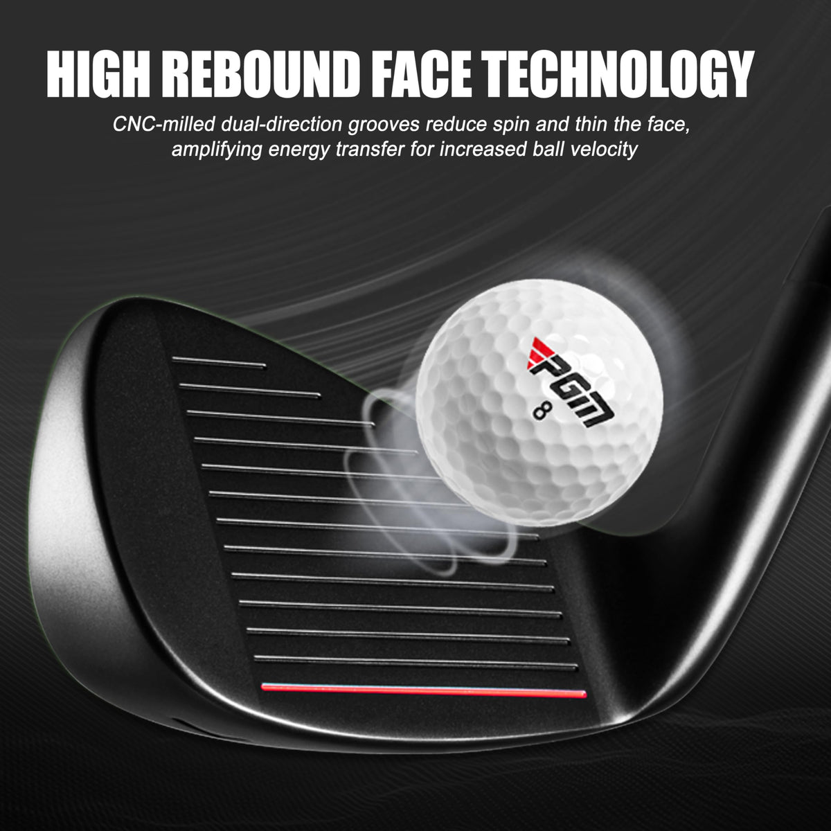 PGM 7 iron on green shows versatile, forgiving performance for all levels.
