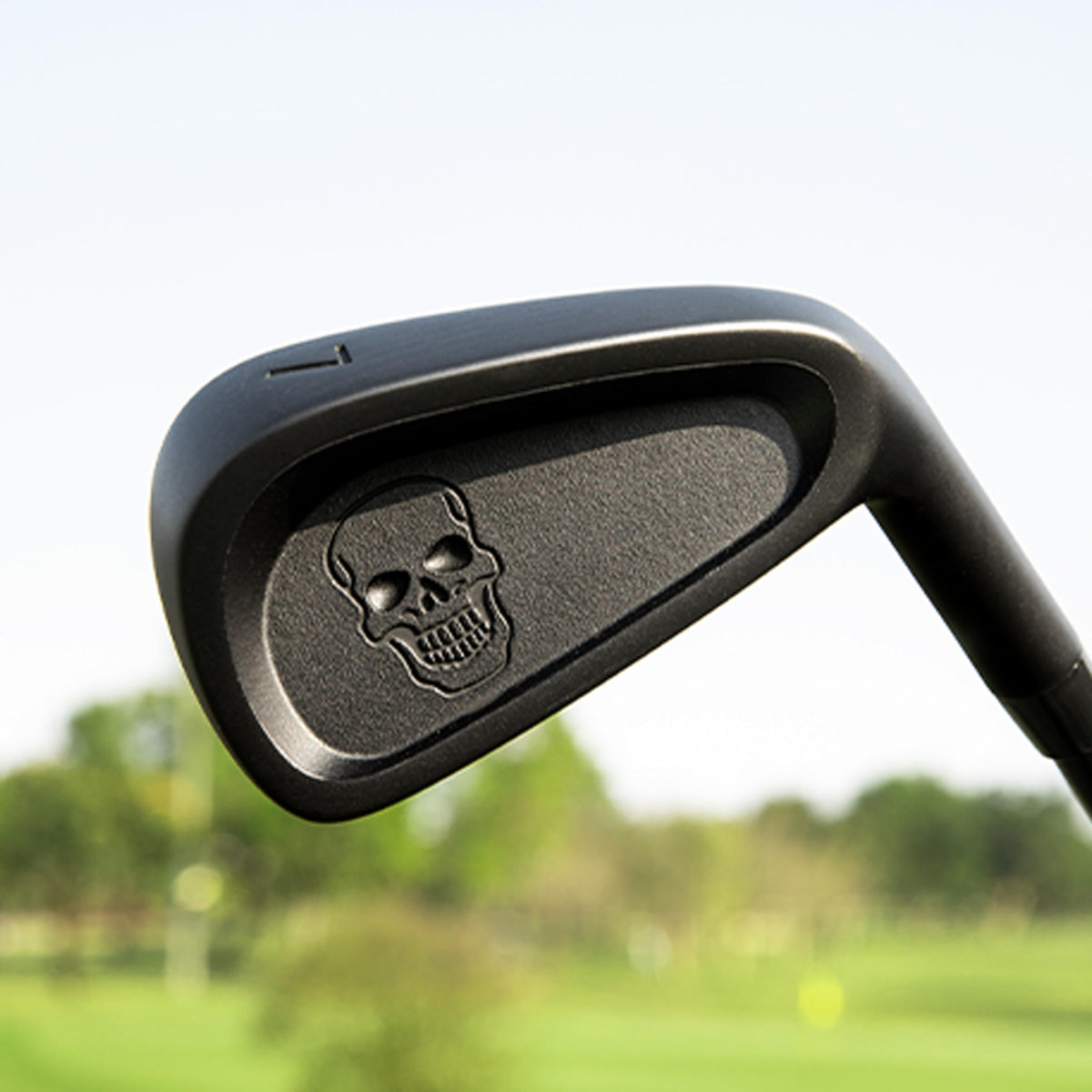 PGM 7 iron shaft detail highlights 48g graphite weight.