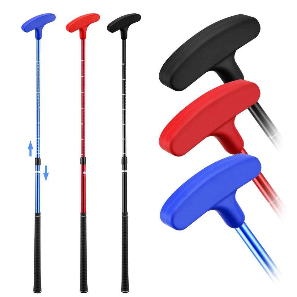 PGM adjustable two-way putter head with durable coating for long-lasting practice