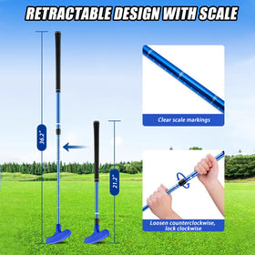 Length scale on PGM putter enables precise, personalized height adjustment