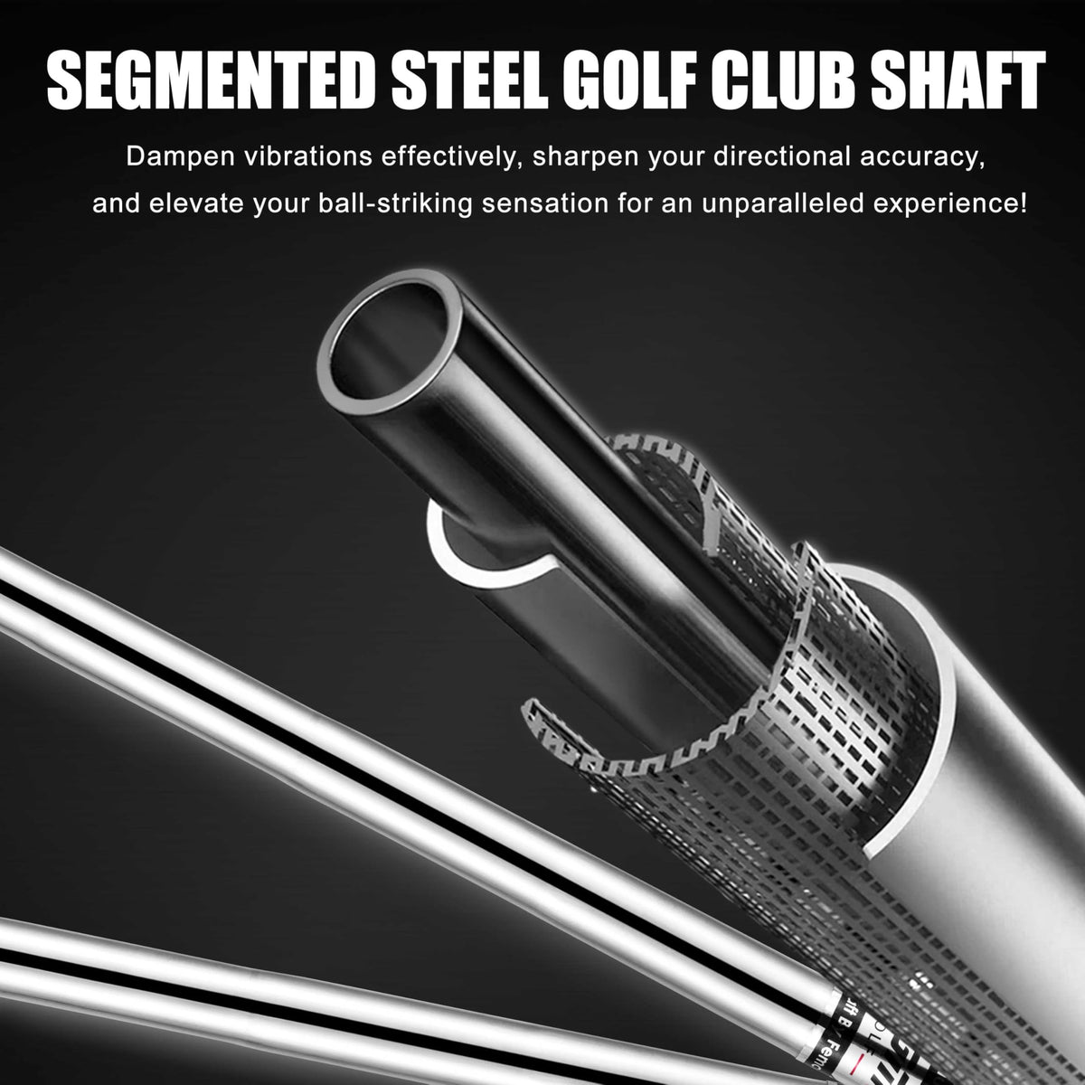 PGM built-in alignment line aids consistent setup for short game shots.