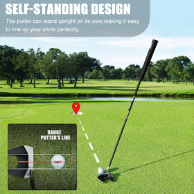 PGM mallet putter face Groove Strike enables a smoother roll