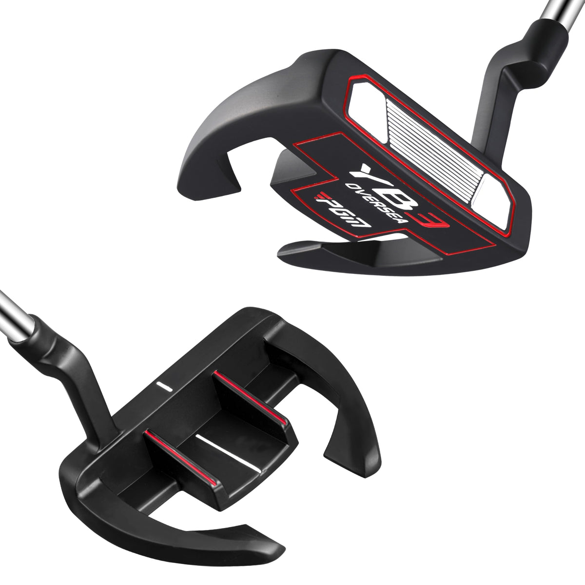 PGM golf putter alignment guide demonstrates precise targeting for right-handed players