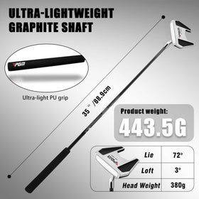 PGM graphite shaft keeps the swing light and responsive