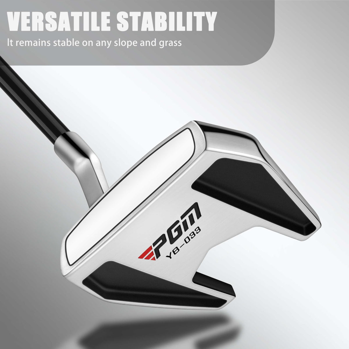 PGM Groove stripes on the face support controlled distance