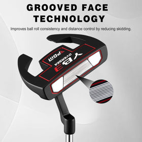 PGM golf putter high MOI mallet head resists twisting for straighter putts