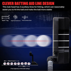 PGM Putter right-handed design fits most players on greens