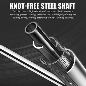 PGM Golf Putter 431 stainless with ultra-low CG improves energy transfer.