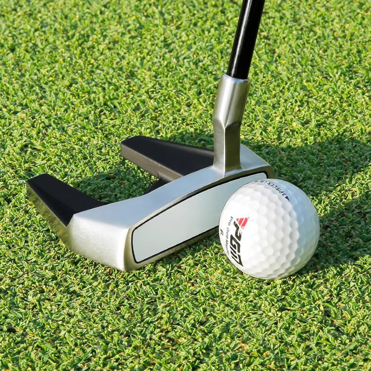 PGM Men's right-handed mallet putter supports balanced setup.