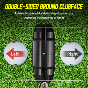 PGM Golf Two-Way Chipper ambidextrous design image demonstrates versatile setup for both hands.