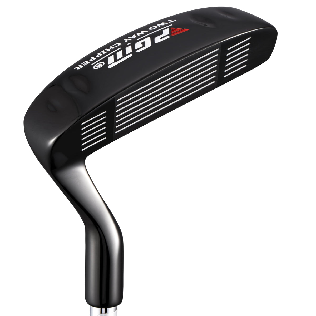 PGM Golf Two-Way Chipper chip shot on green demonstrates versatile short-game use.