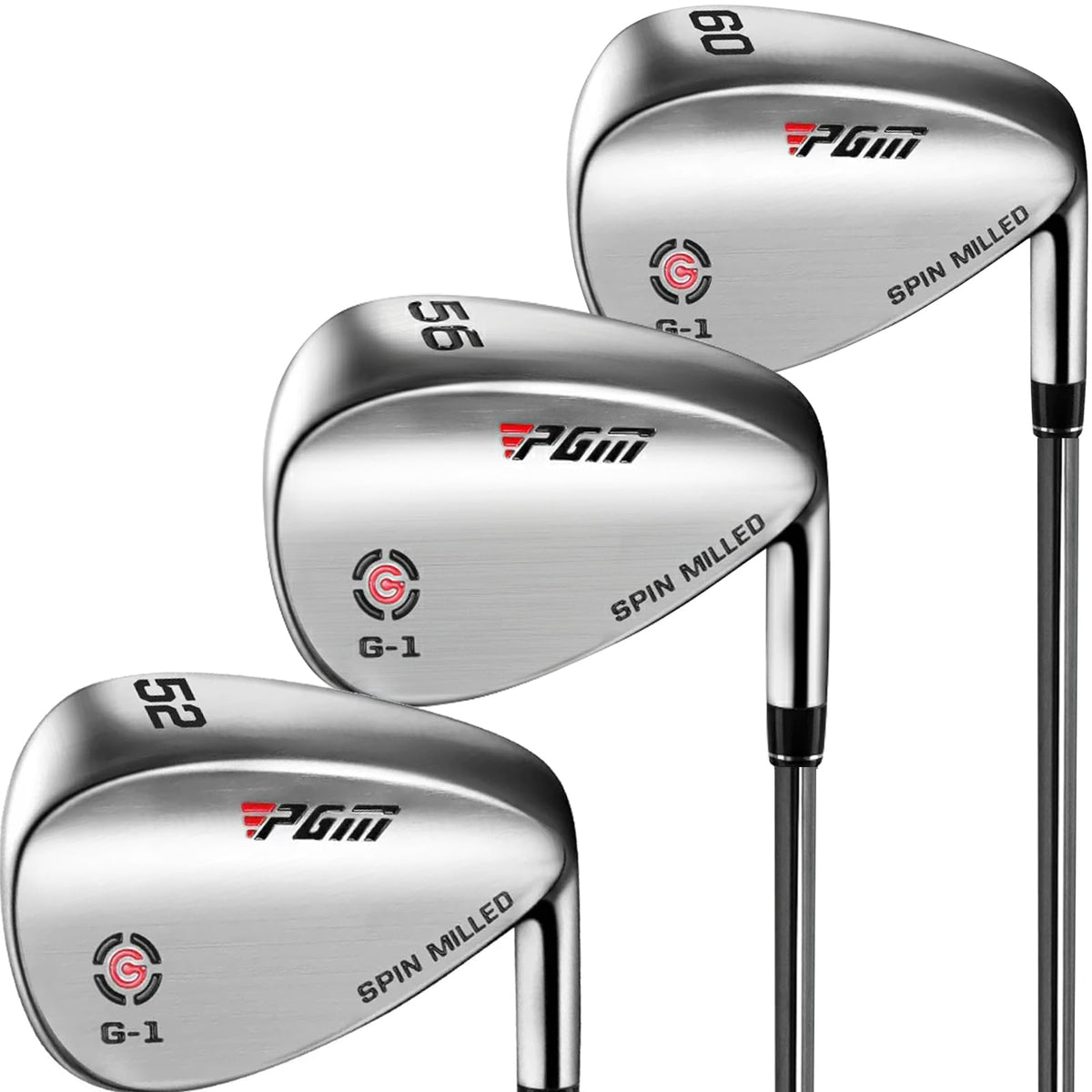 PGM wedge 52-degree for forgiving bunker escapes.