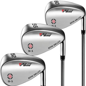 PGM wedge 52-degree for forgiving bunker escapes.