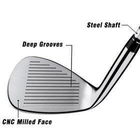 PGM wedge 56-degree for versatile bunker and approach shots.