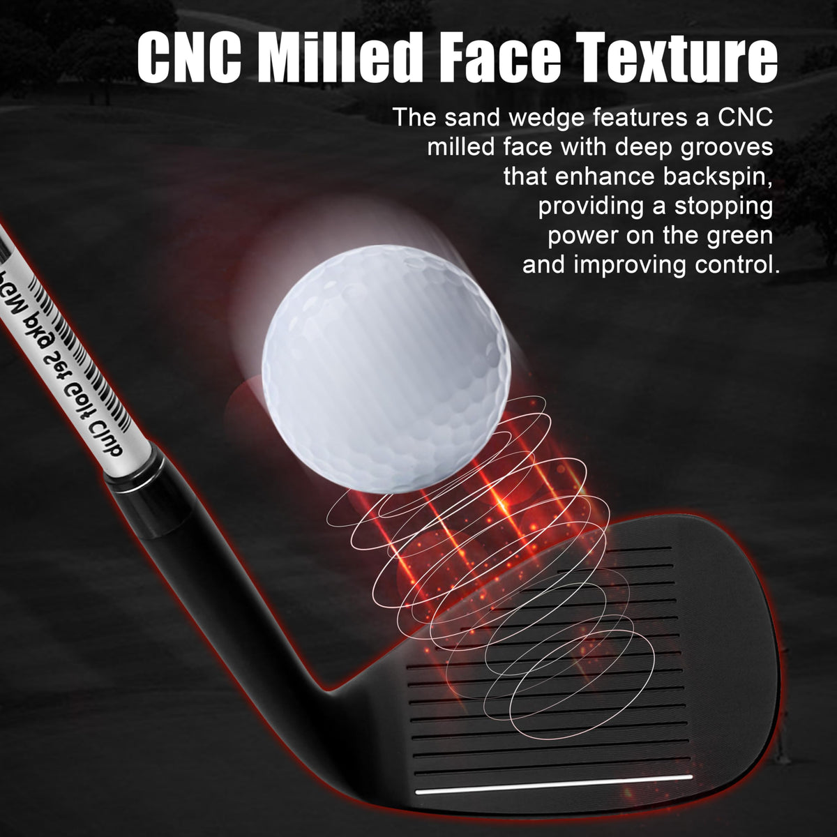PGM Golf wedge 64-degree offers high loft control for delicate soft-touch shots.