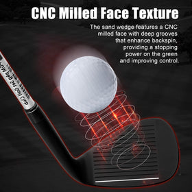 PGM Golf wedge 64-degree offers high loft control for delicate soft-touch shots.