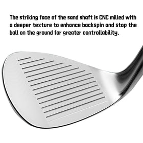 PGM wedge milled face for enhanced spin control.