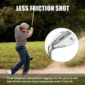 PGM wedge set in sand trap shot illustrating easy escape and precise distance control