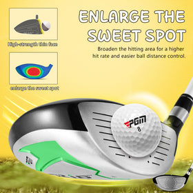PGM junior putter with sighting line promotes alignment and a smoother putting stroke