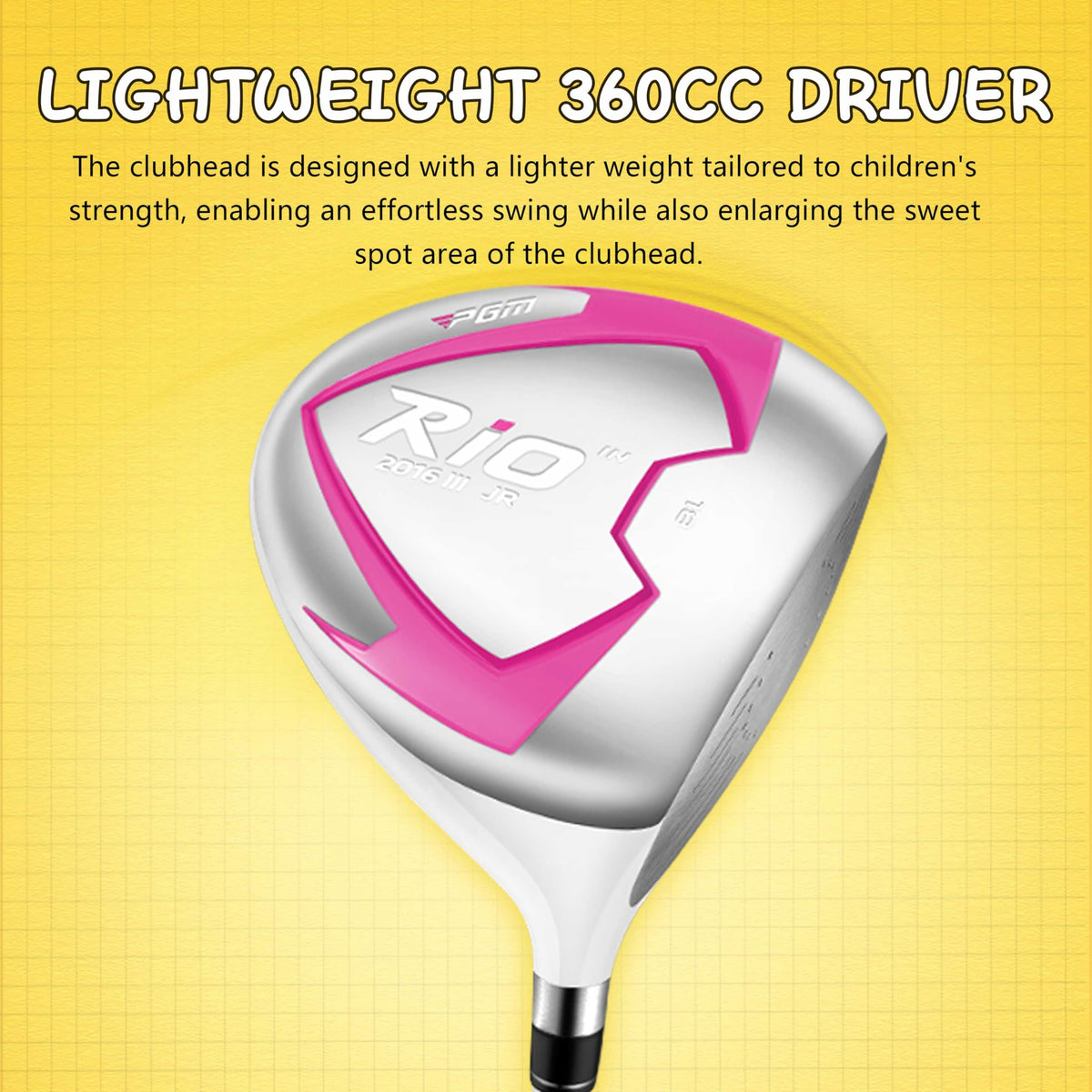 PGM junior irons 7 and S with forgiving design for accurate approach shots