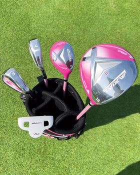 PGM stand bag with dual straps ready for lightweight transport.