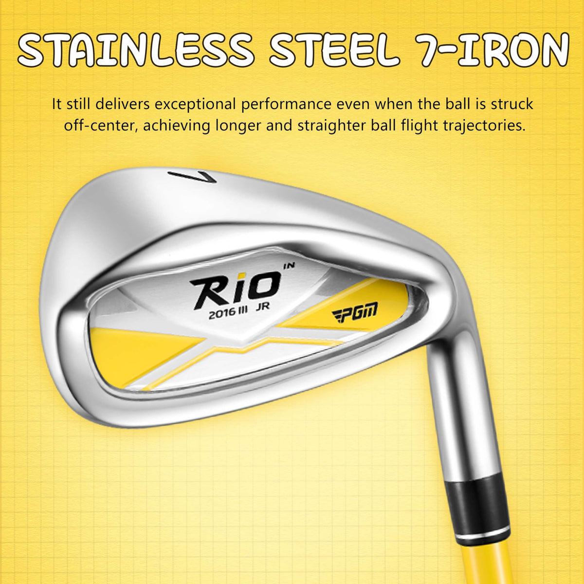 PGM graphite lightweight shafts reduce weight for young swings.