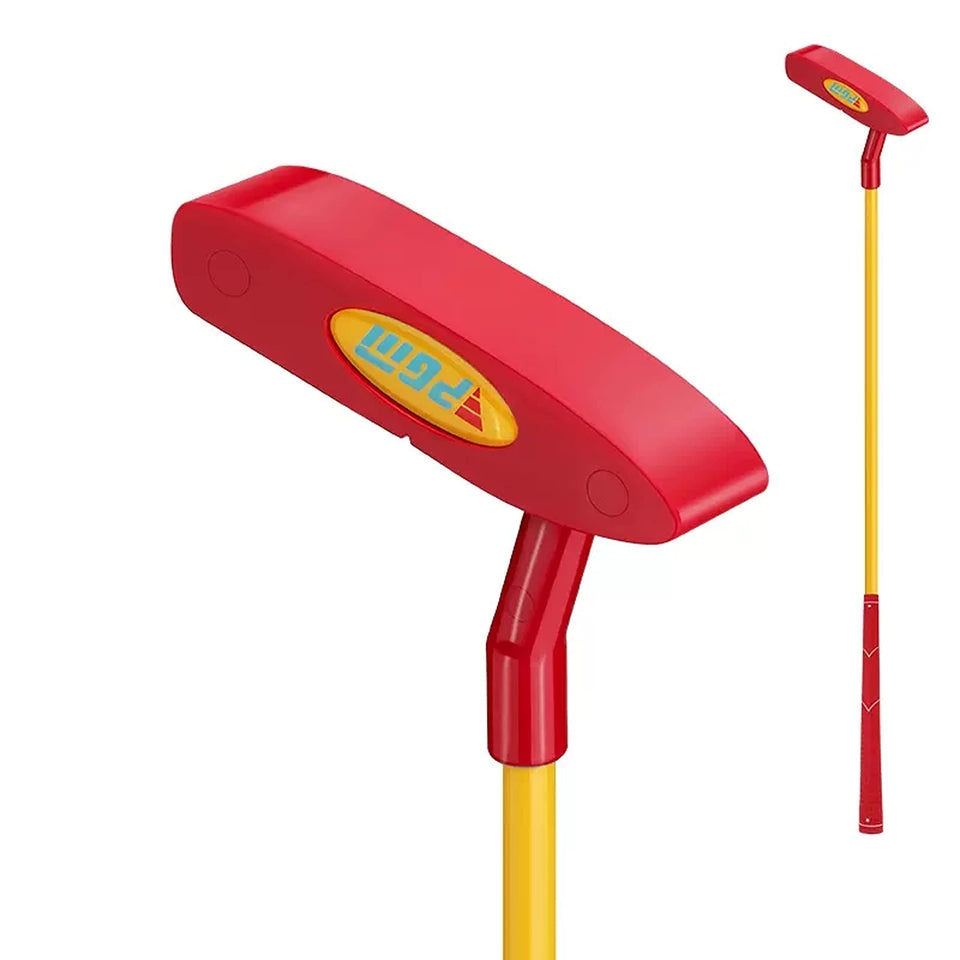 PGM junior putter with 20-inch shaft supports proper stance for beginners.