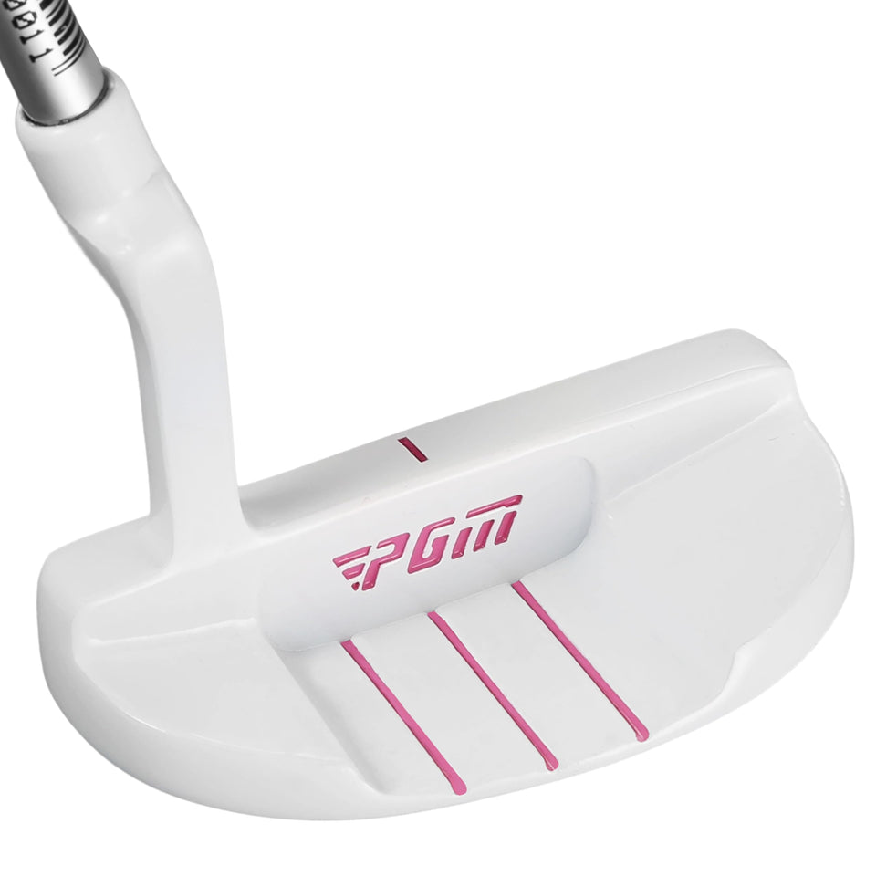 PGM junior putter mallet head with alignment lines aids accurate aiming for young players.