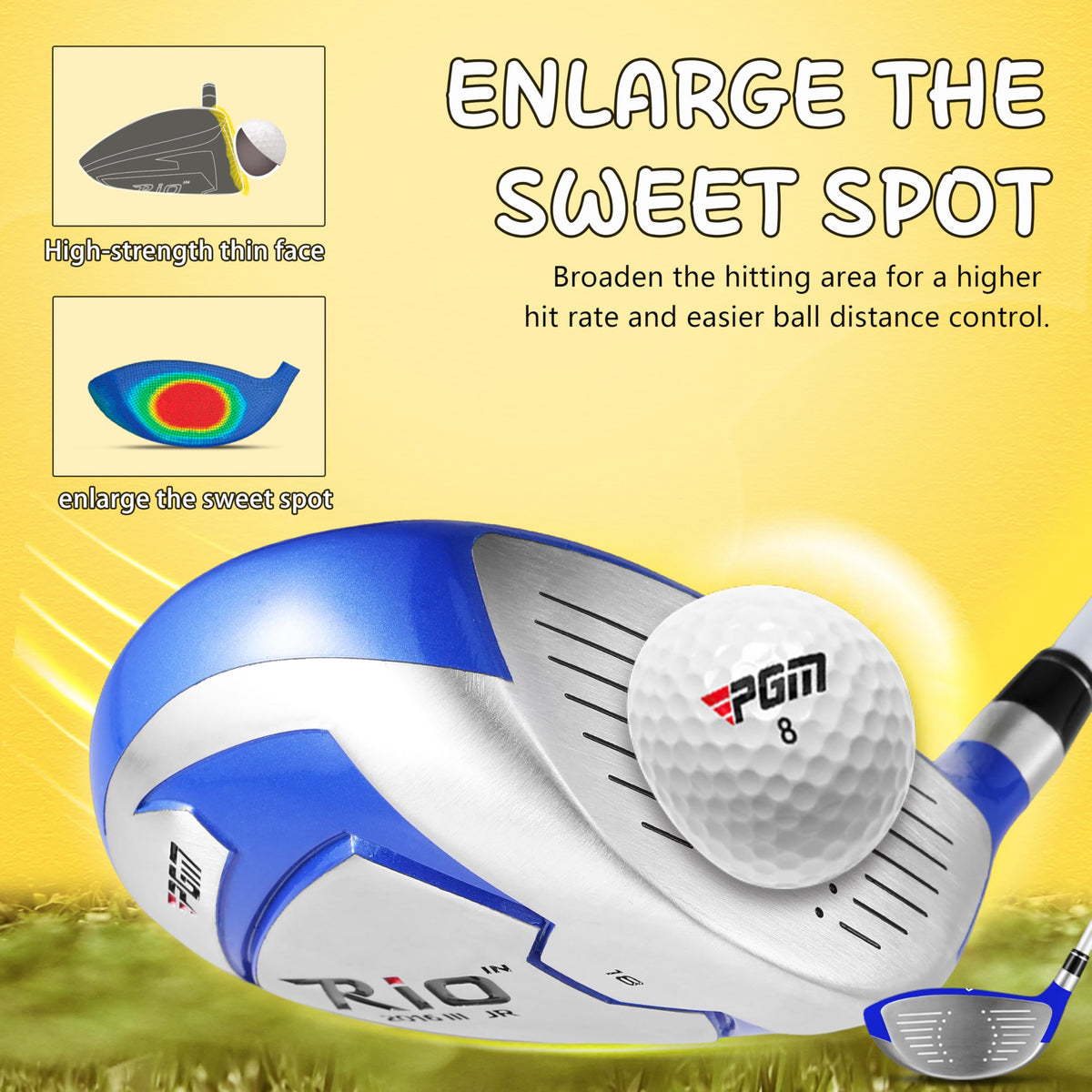 PGM putter with sighting line supports precise alignment and confident putts