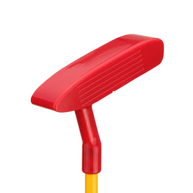 PGM junior putter shows wide hitting area for confident strokes.