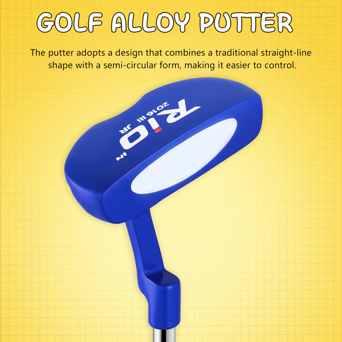 Right-handed design matches young players' natural grip and swing path